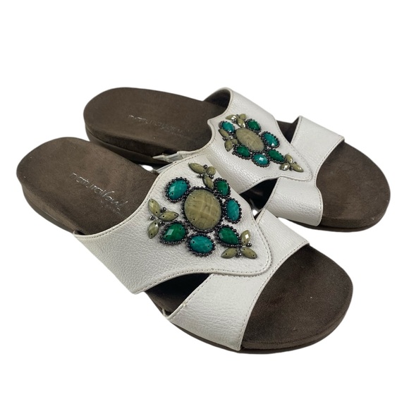 Natural Soul Amethyst by Naturalizer Jewel Slides Size 7W - Picture 3 of 7